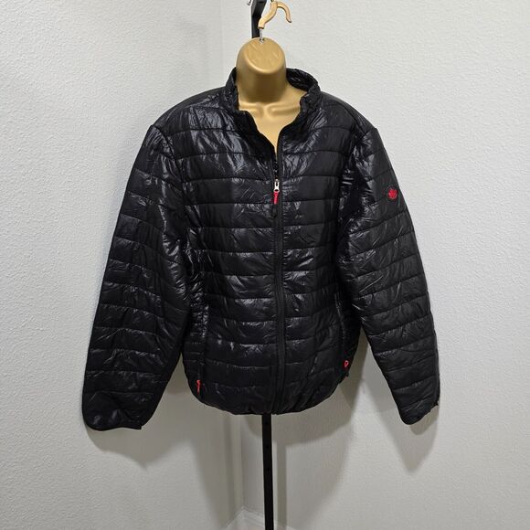 Thermal Puffer Jacket Mens XL Swiss Cross Lightweight Quilted Insulated Winter - Picture 6 of 11